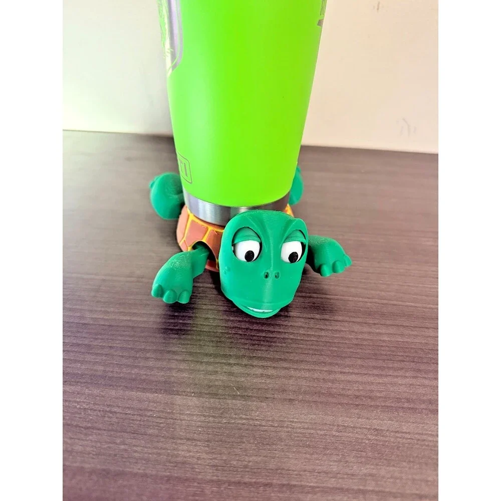 Funny Turtle Cup Holder Desk Accessory 3D Printed Drink Holder Novelty Gift